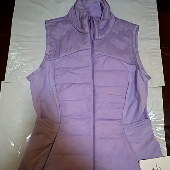Lululemon Jackets & Blazers - Lululemon Down For It All Vest Sz 6 LISM Lilac Full Zip 2 Zipped Pockets